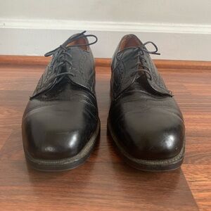 steel toe black oxfords men Sz 8 Goodyear Chemigum oil proof GT
